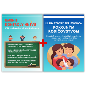 🟡 DVA ZA CENU JEDNÉHO – Najpredávanejší PREMIUM e-balíček: Pokojné rodičovstvo + Umenie zvládania hnevu (PDF)