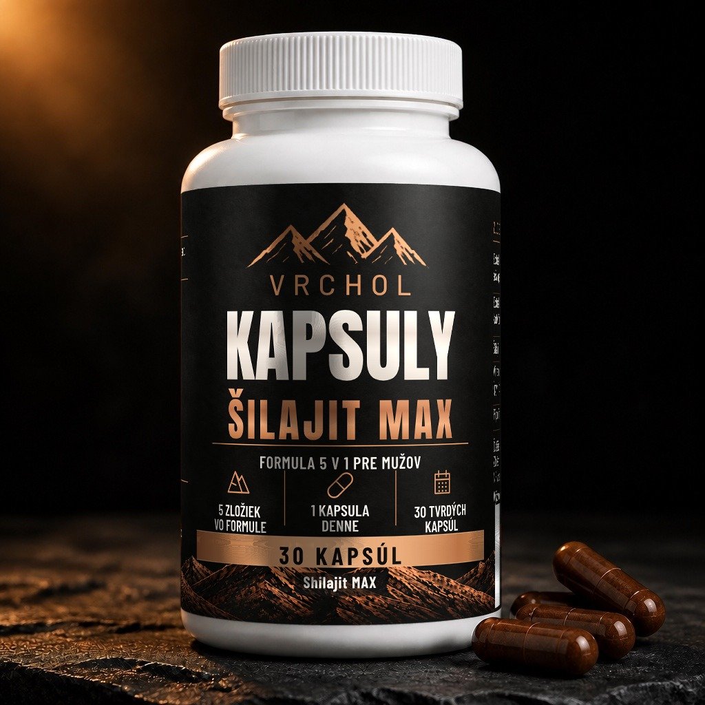 VRCHOL Šilajit Max — kapsuly pre mužov, 30 kapsúl