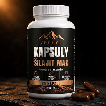 VRCHOL Šilajit Max — kapsuly pre mužov, 30 kapsúl